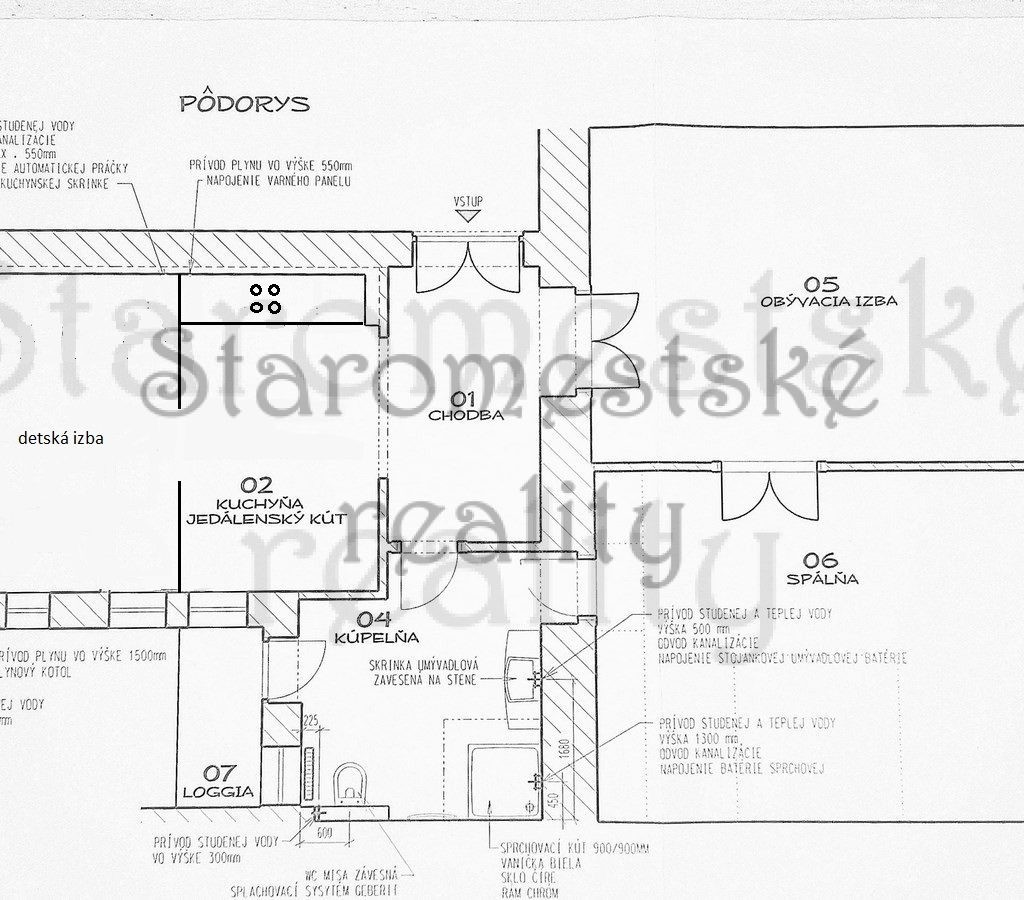 3-izb.85m2, luxusná, 1/3, Krivá, Juh